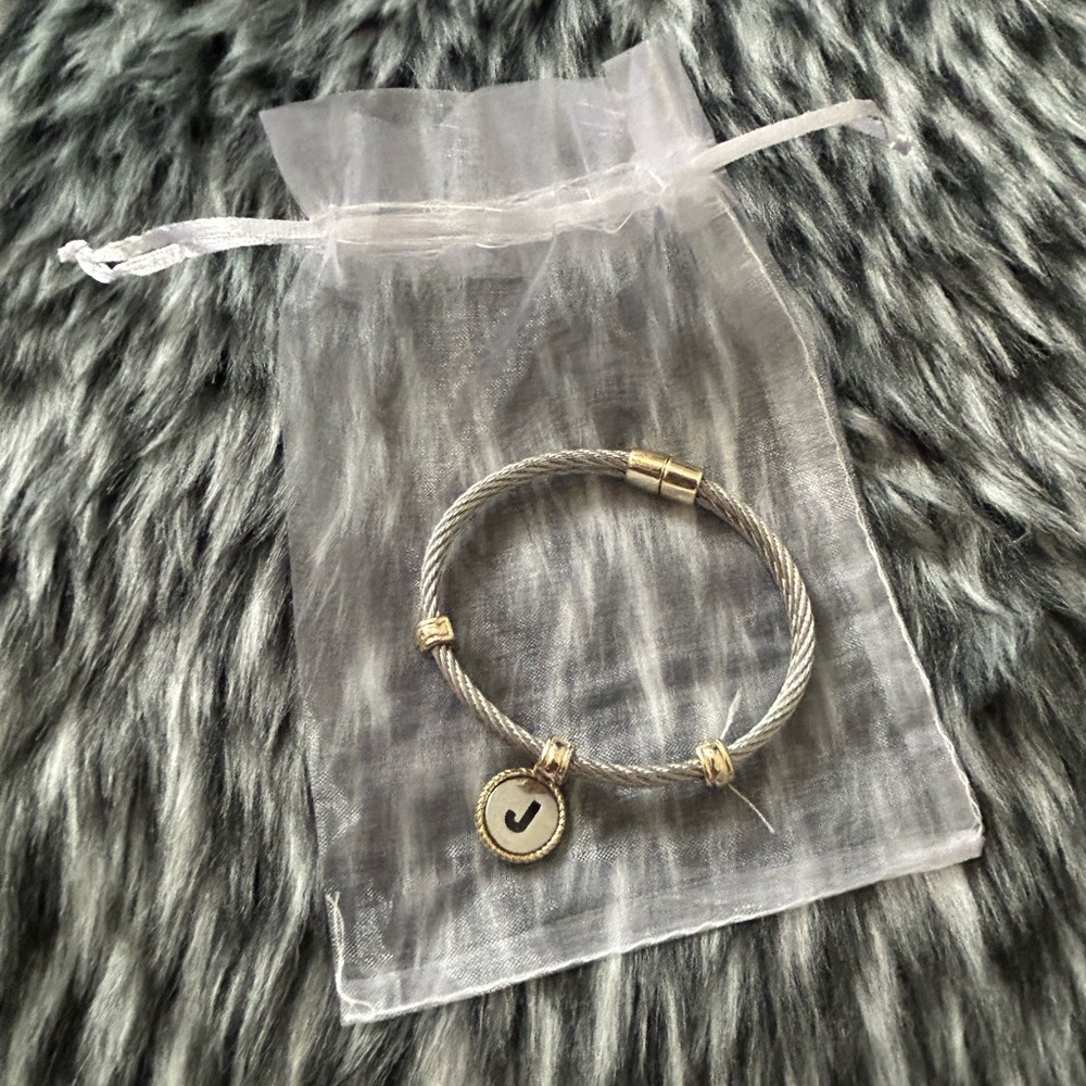 J Initial Bracelet